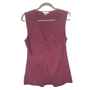 CAbi‎ Knotted Plum Sleeveless Top Style 393. Size M